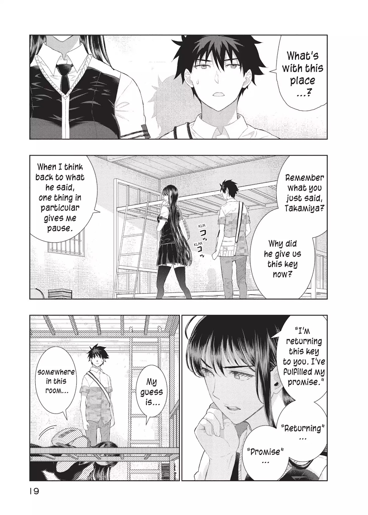 Witchcraft Works Chapter 35 page 20 - Chapter 35: Takamiya and Kagari's Key