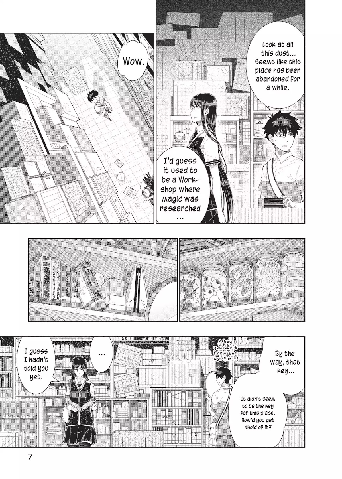 Witchcraft Works Chapter 35 page 8 - Chapter 35: Takamiya and Kagari's Key