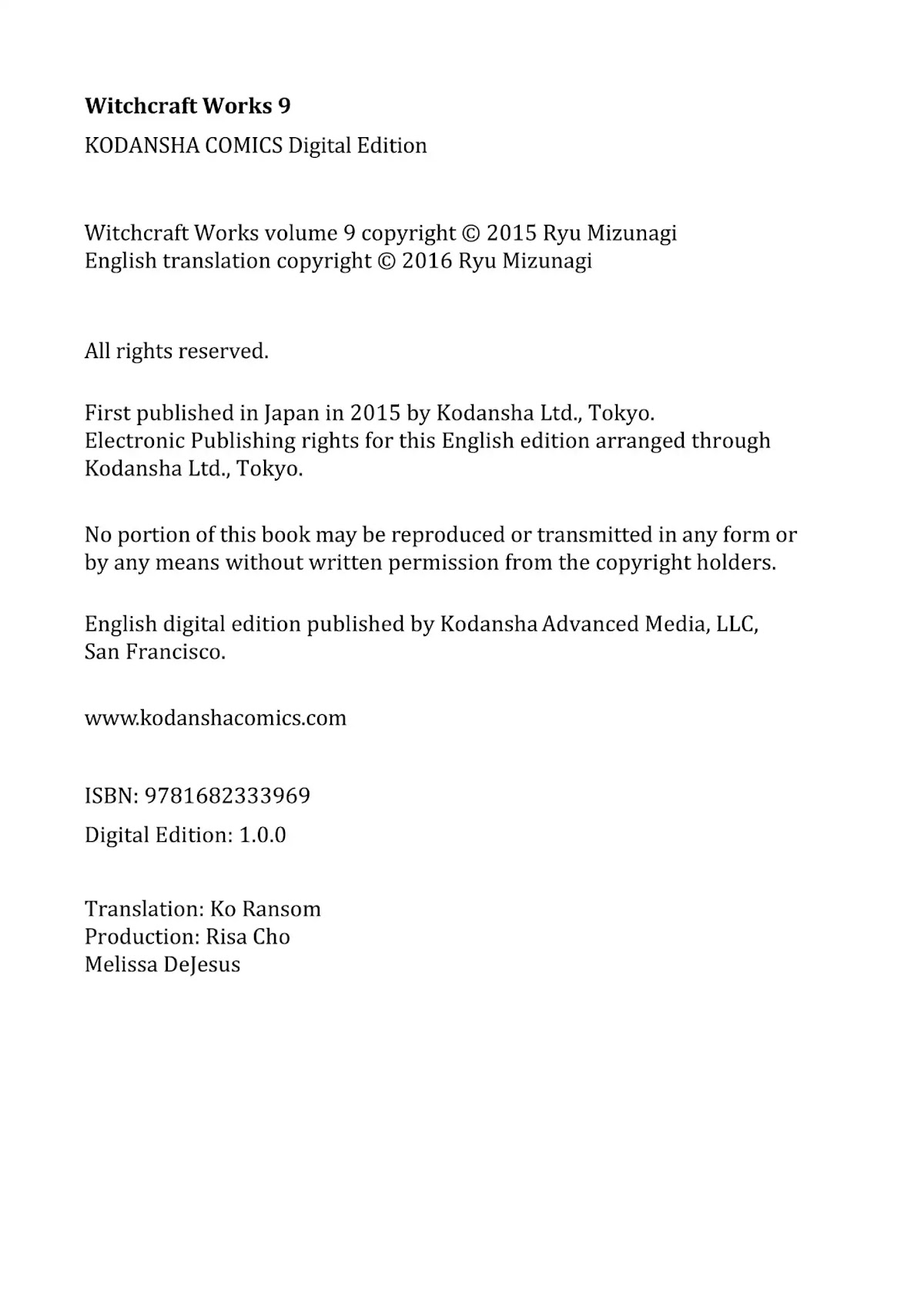 Witchcraft Works Chapter 46.5 page 10 - Vol.9 Extras