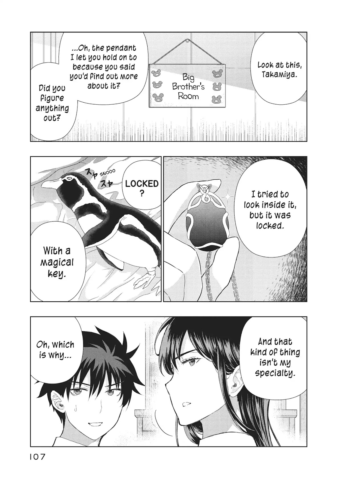 Witchcraft Works Chapter 51 page 1 - Chapter 51: Takamiya and the Pendant's World (Part 1)