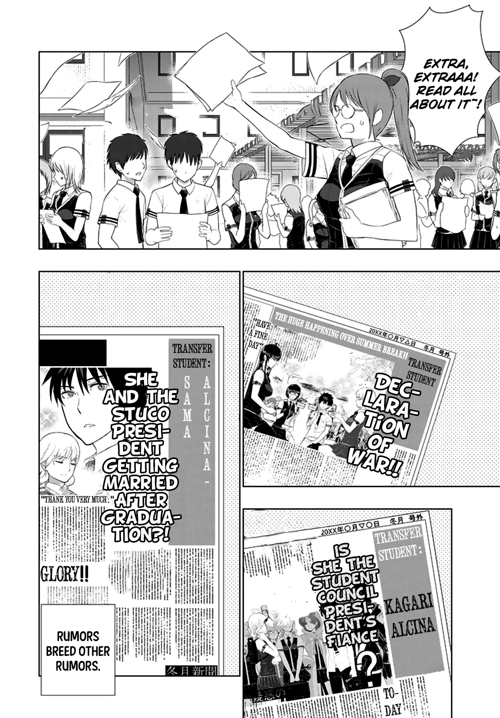 Witchcraft Works Chapter 65 page 11 - Chapter 65 : Takamiya-kun and the Mysterious Transfer Student