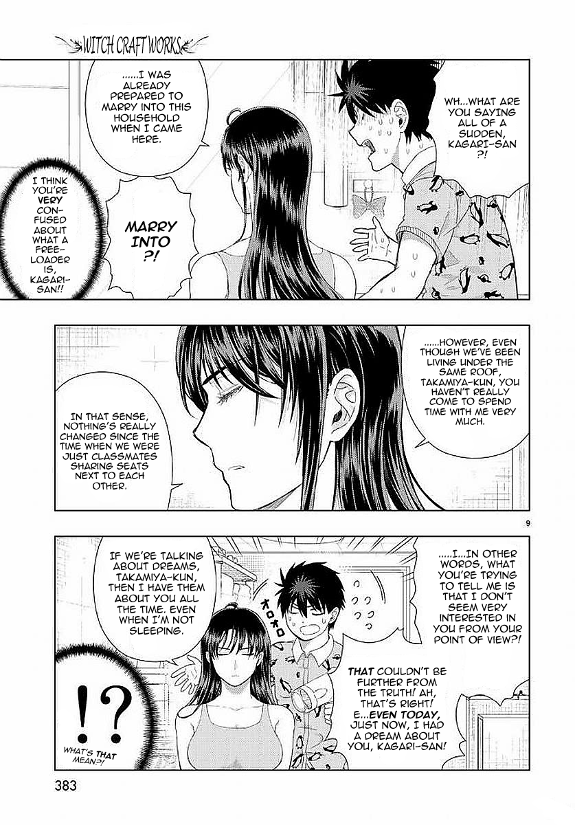 Witchcraft Works Chapter 71 page 9 - Chapter 71: Living Under the Same Roof as Kagari-san