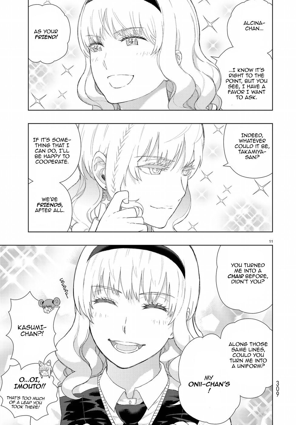 Witchcraft Works Chapter 72 page 11 - Chapter 72: Takamiya-kun and His Little Sister's Friends