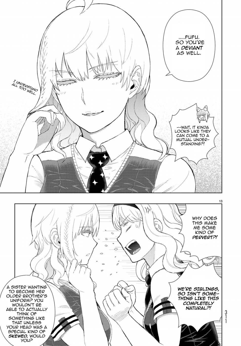 Witchcraft Works Chapter 72 page 13 - Chapter 72: Takamiya-kun and His Little Sister's Friends