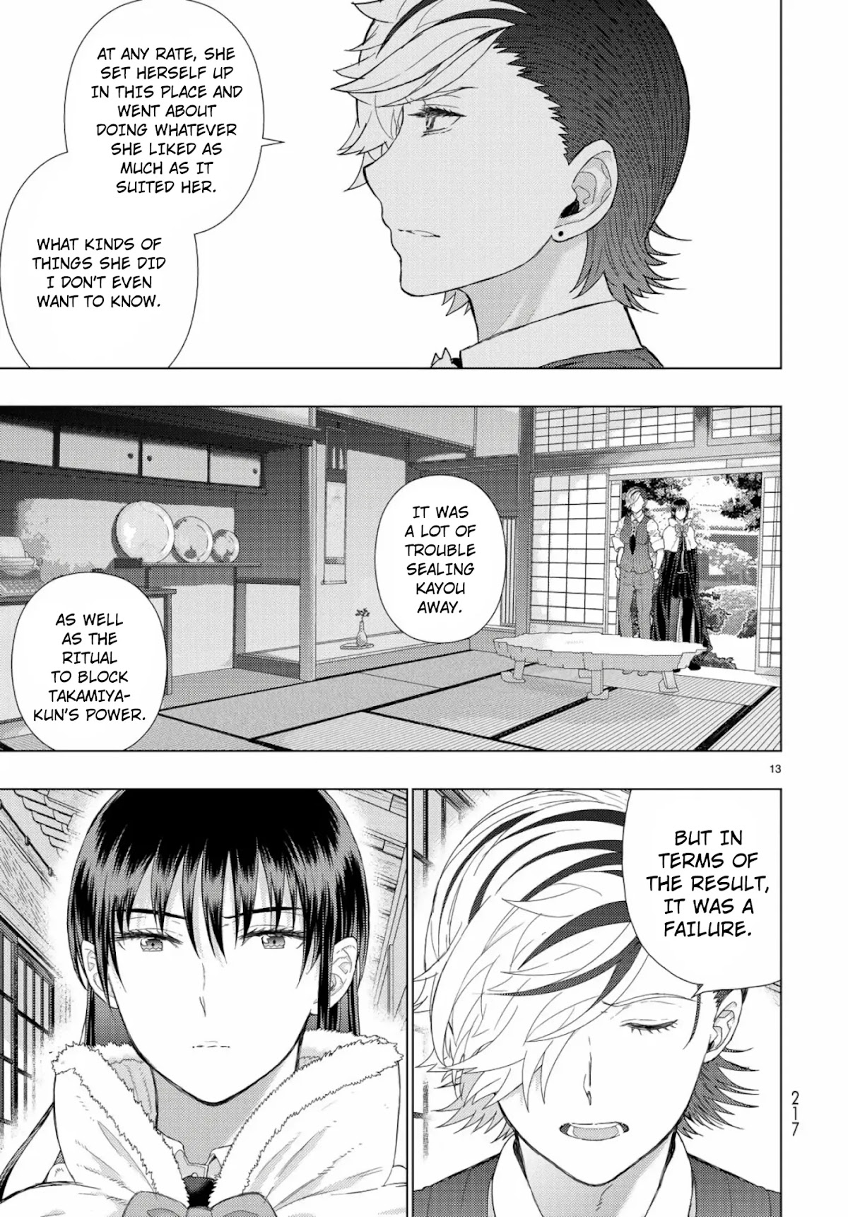 Witchcraft Works Chapter 88 page 13 - Chapter 88: Takamiya-kun VS. Kayou, Part 2