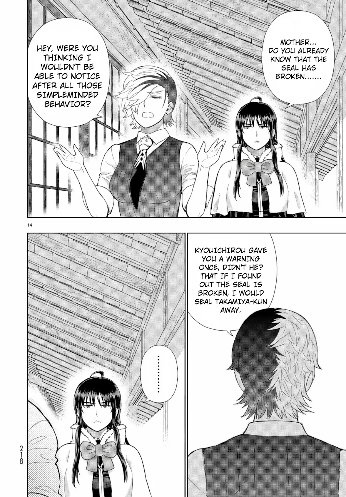 Witchcraft Works Chapter 88 page 14 - Chapter 88: Takamiya-kun VS. Kayou, Part 2