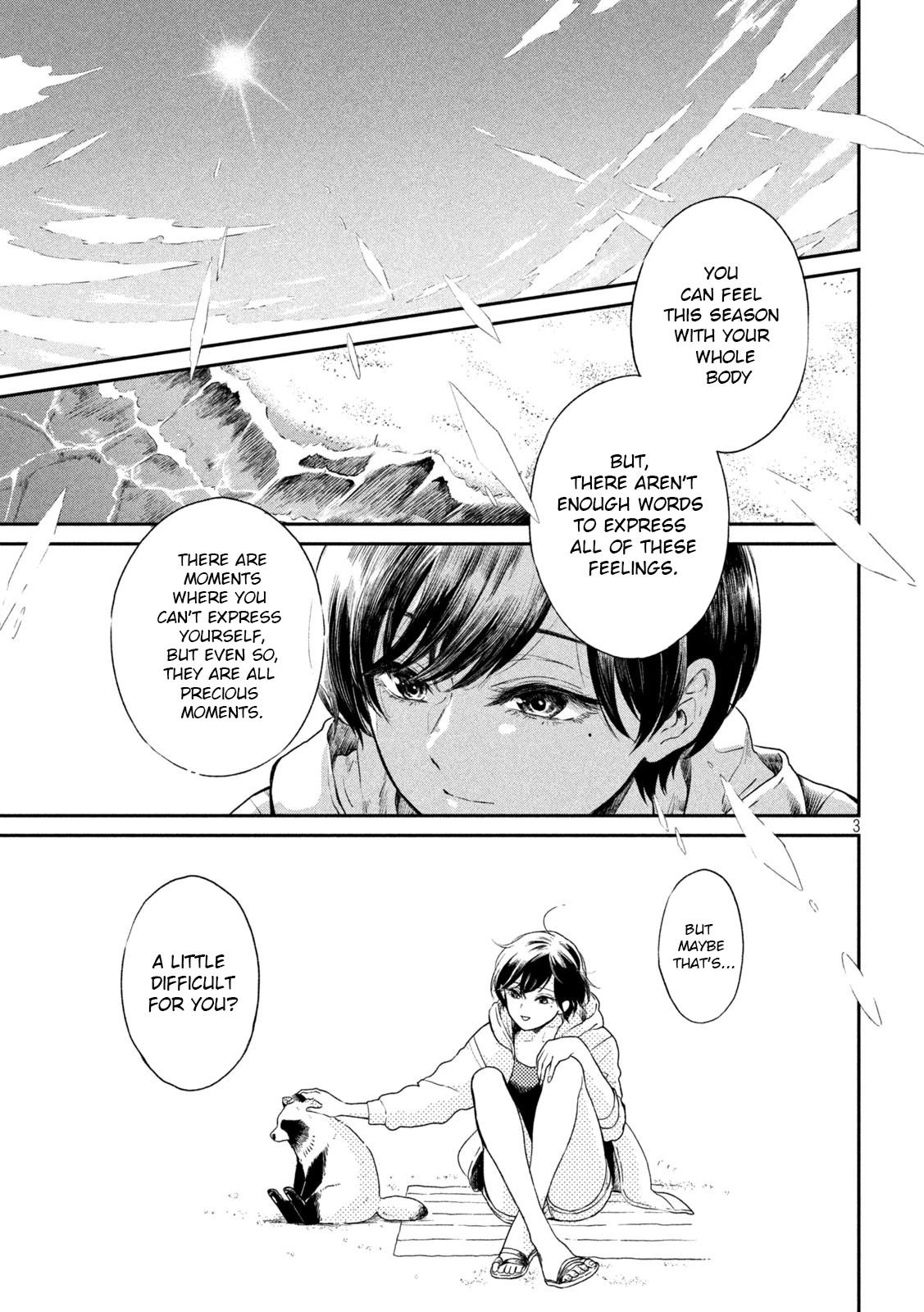 With You and the Rain Chapter 15 page 3 - Chapter 15: The beach, sunset