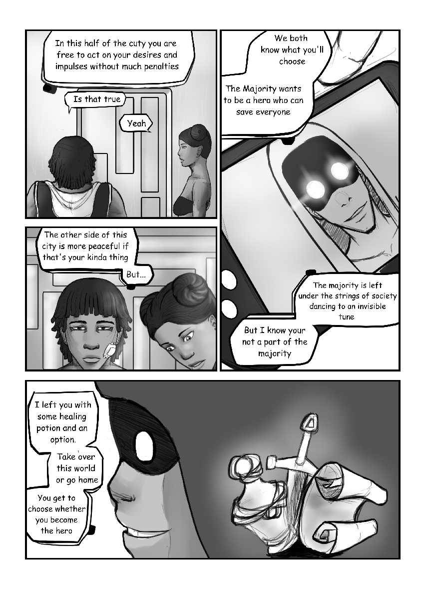 Within The Minority Chapter 0.2 page 40 - Chapter 0 v2 : What would you do?