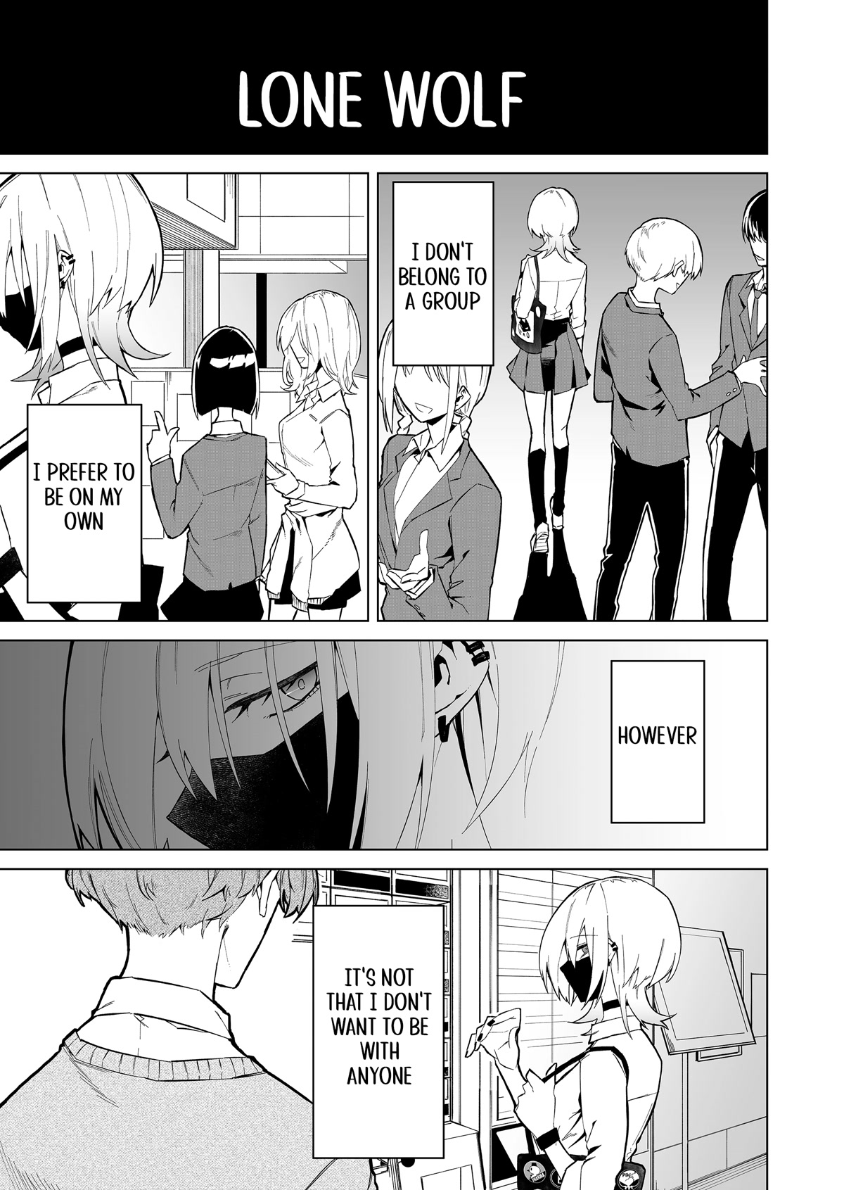Wolf-chan Is Trying to Feign Indifference Chapter 1 page 1 - Chapter 1: Lone Wolf