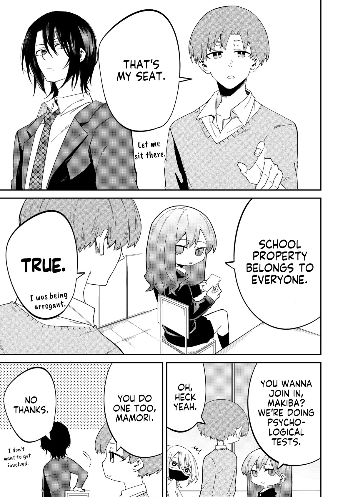 Wolf-chan Is Trying to Feign Indifference Chapter 12 page 5 - Chapter 12: Psychological Test and Change of Character
