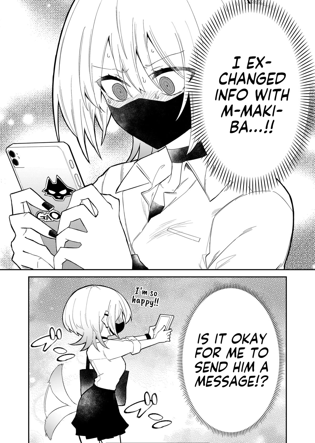 Wolf-chan Is Trying to Feign Indifference Chapter 13 page 9 - Chapter 13: Brand new phone and Contact info