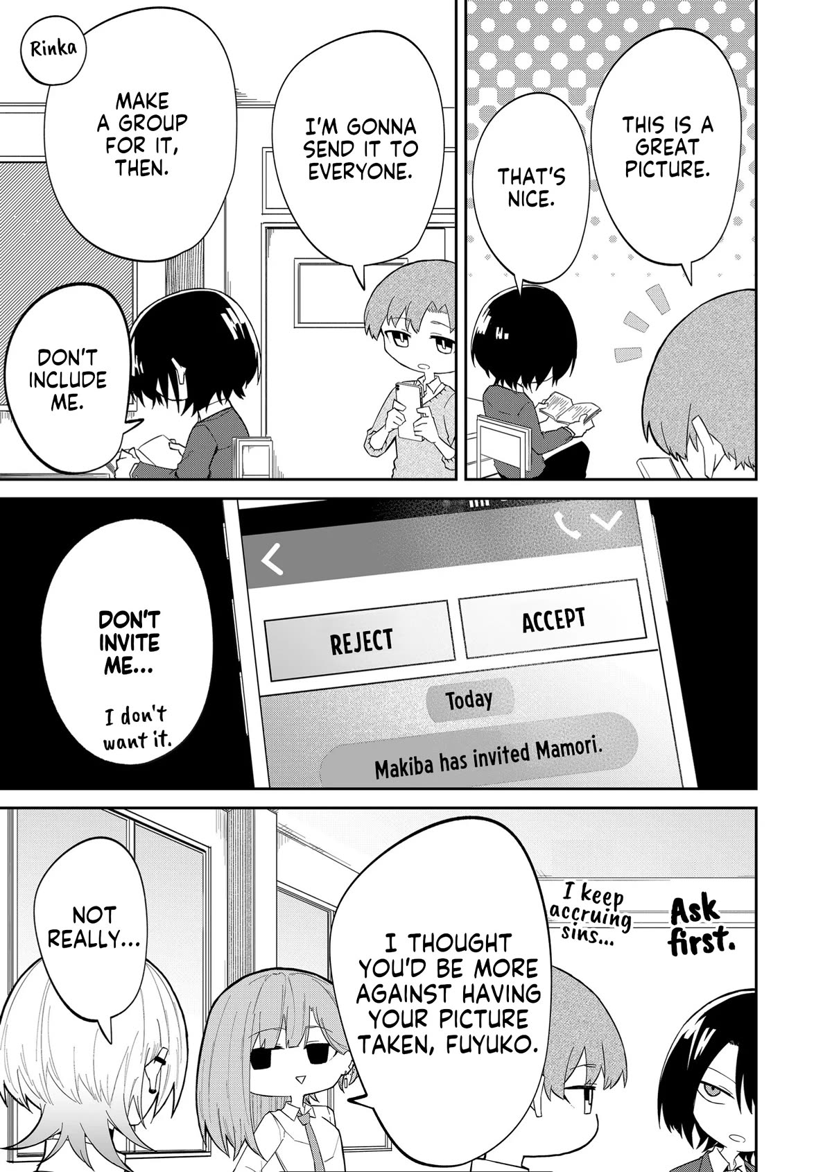 Wolf-chan Is Trying to Feign Indifference Chapter 14 page 7 - Chapter 14: Picture and Group