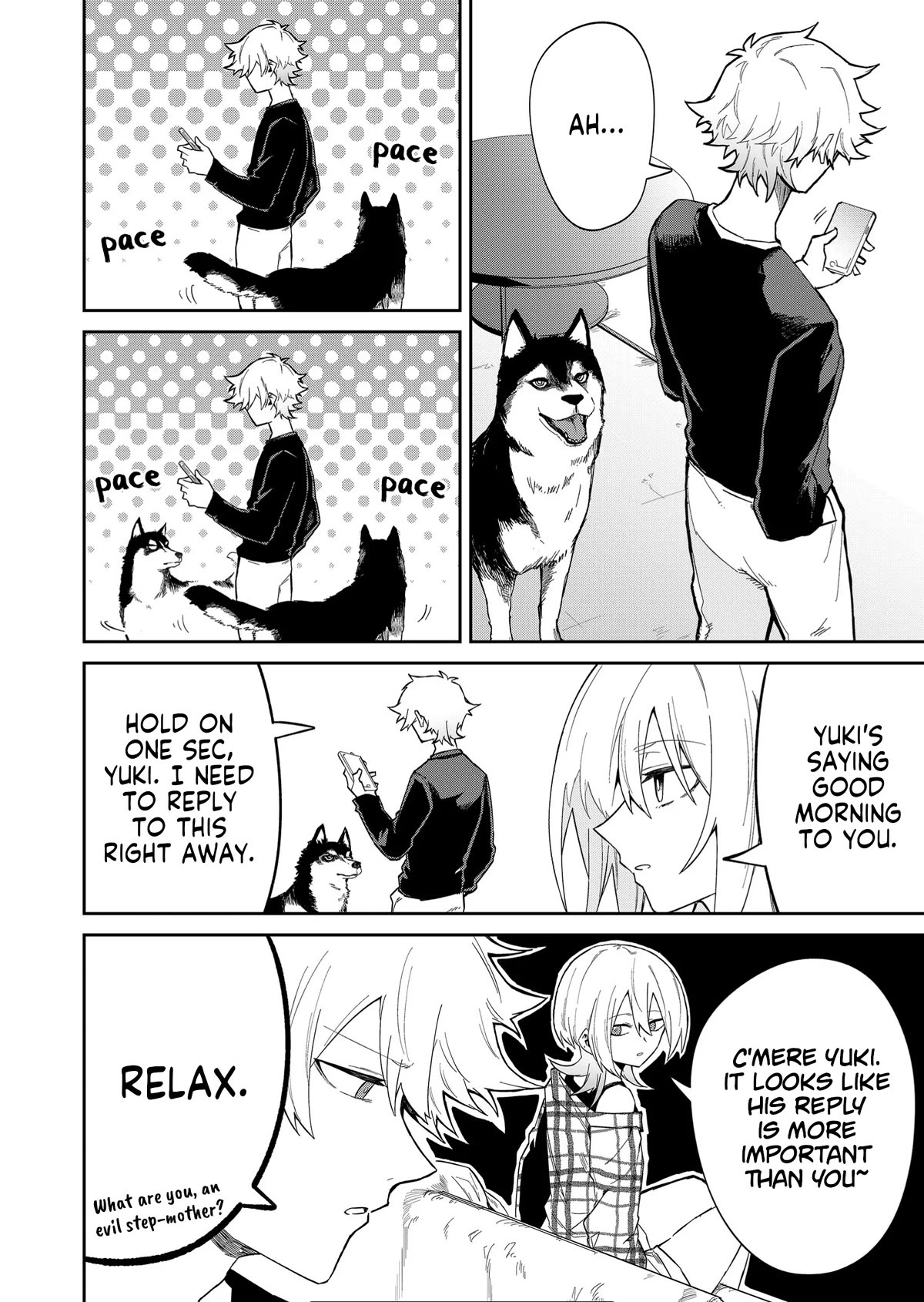 Wolf-chan Is Trying to Feign Indifference Chapter 15 page 4 - Chapter 15: Brother and Dog