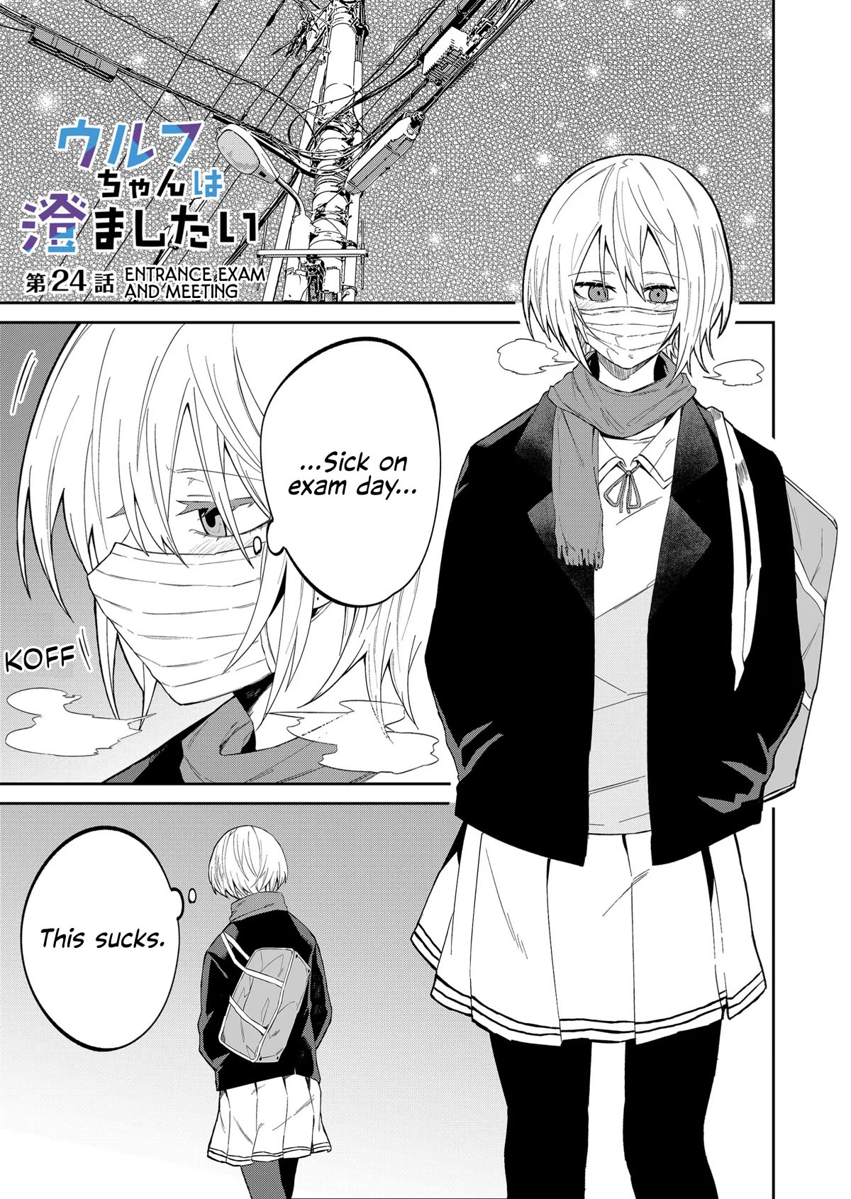 Wolf-chan Is Trying to Feign Indifference Chapter 24 page 1 - Chapter 24: Entrance Exam and Meeting
