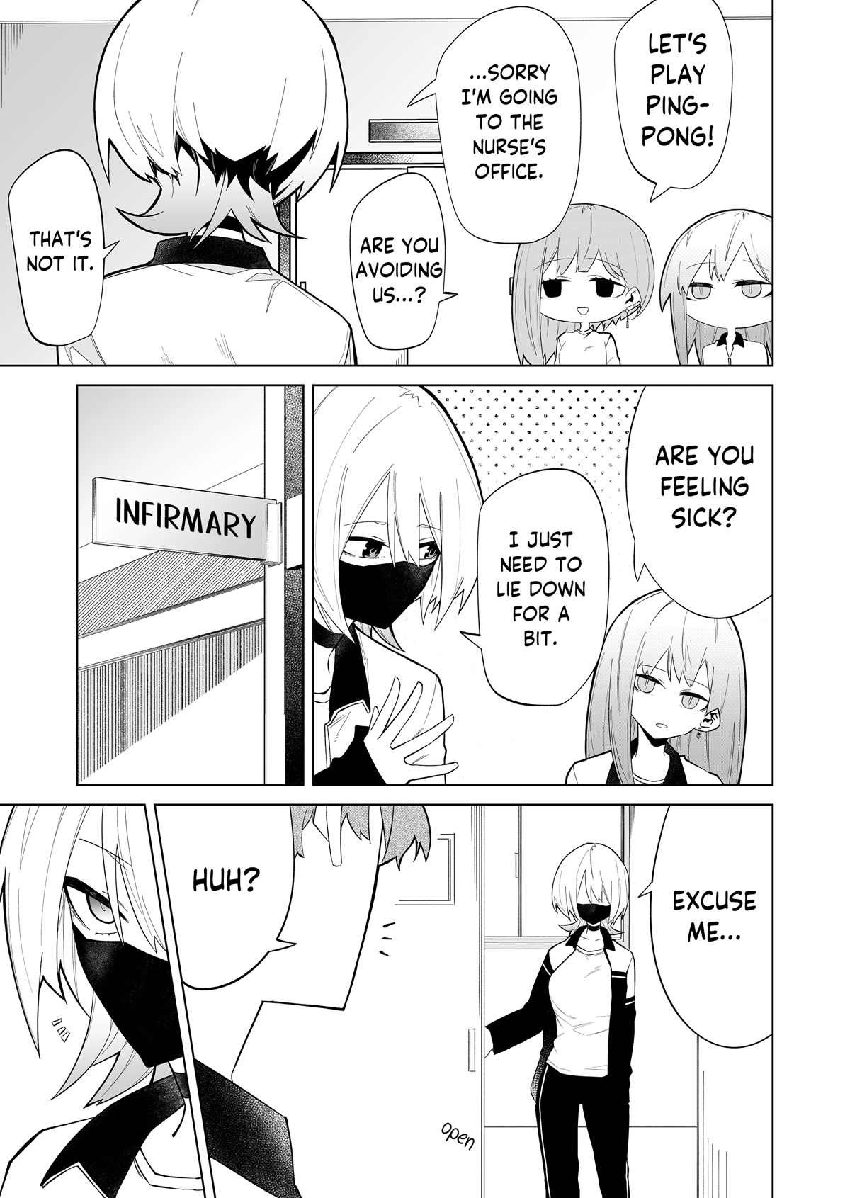 Wolf-chan Is Trying to Feign Indifference Chapter 3 page 3 - Chapter 3: Infirmaries and Shared Umbrellas
