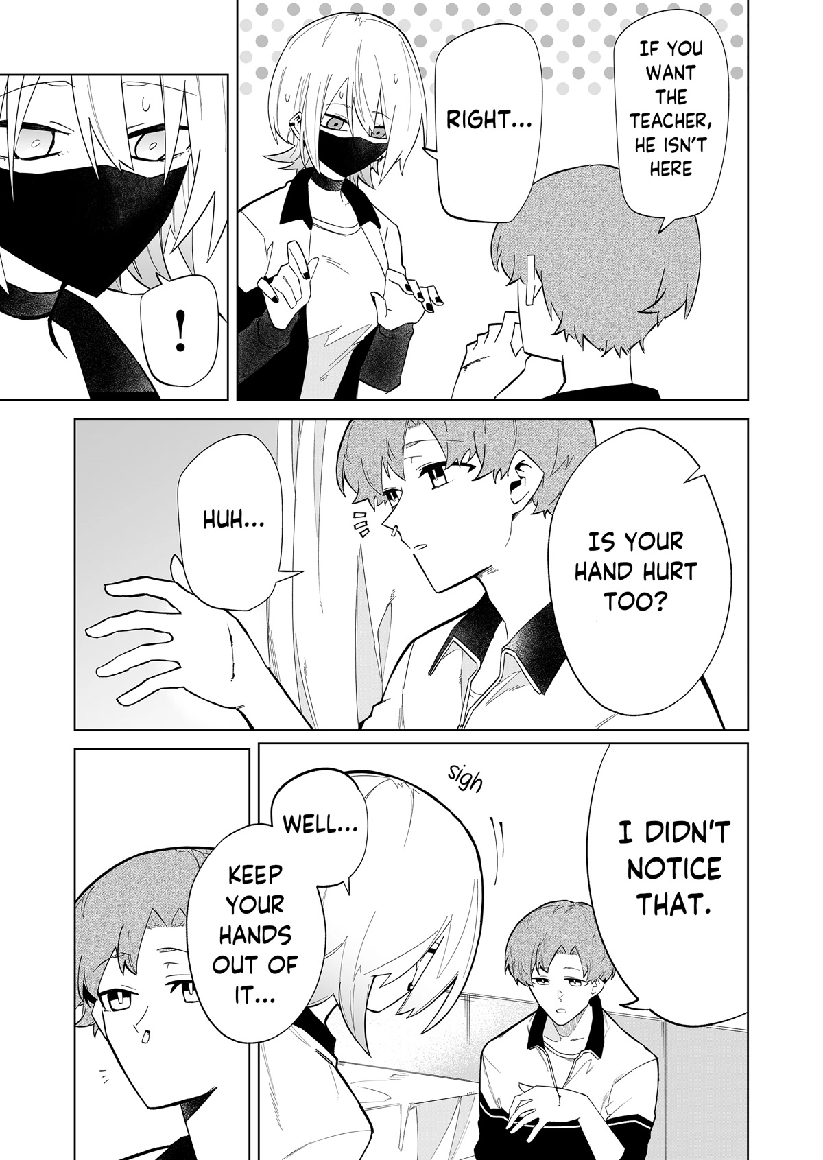 Wolf-chan Is Trying to Feign Indifference Chapter 3 page 5 - Chapter 3: Infirmaries and Shared Umbrellas