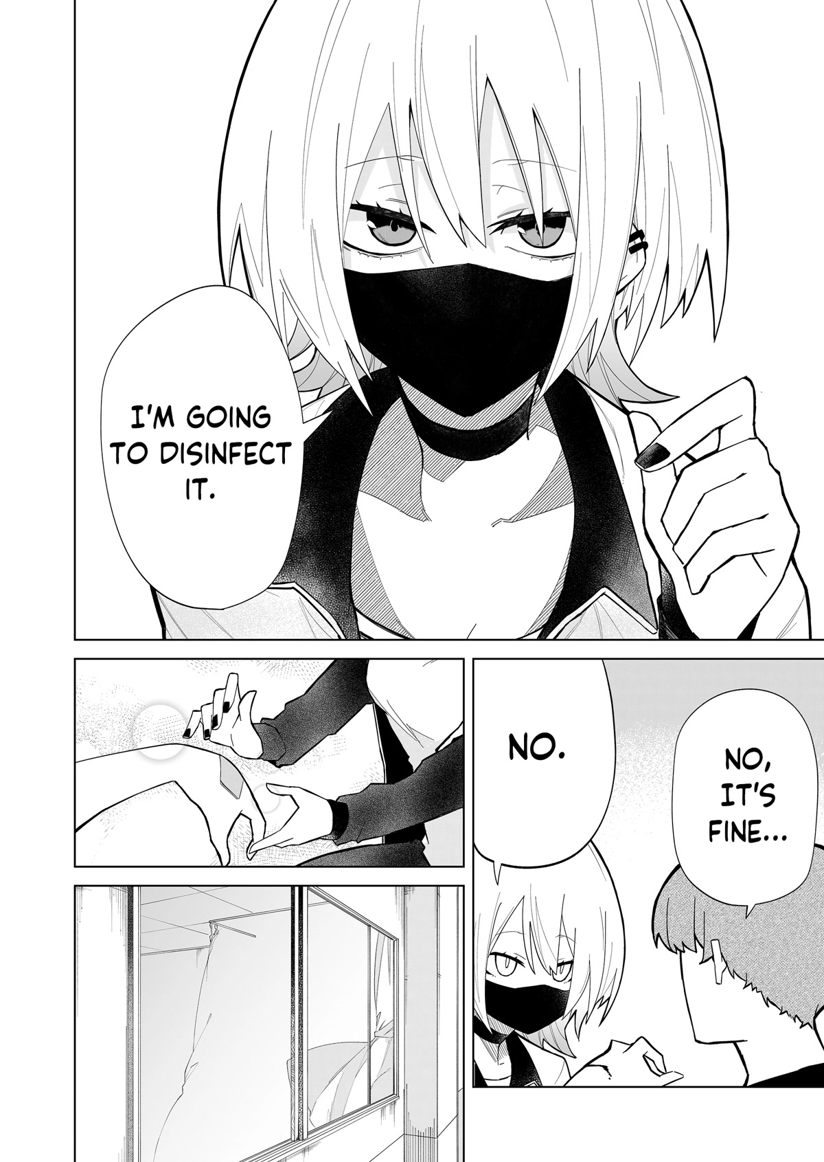 Wolf-chan Is Trying to Feign Indifference Chapter 3 page 6 - Chapter 3: Infirmaries and Shared Umbrellas