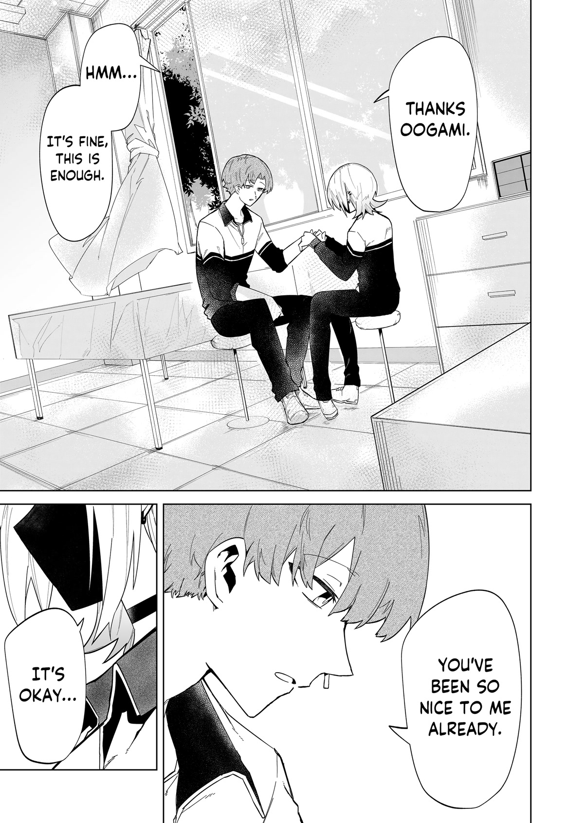 Wolf-chan Is Trying to Feign Indifference Chapter 3 page 7 - Chapter 3: Infirmaries and Shared Umbrellas