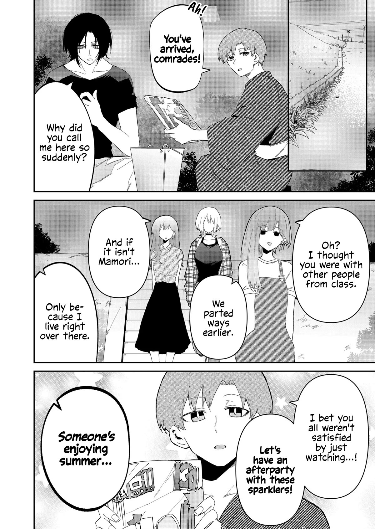 Wolf-chan Is Trying to Feign Indifference Chapter 32 page 4 - Chapter 32: Sparklers and a Promise