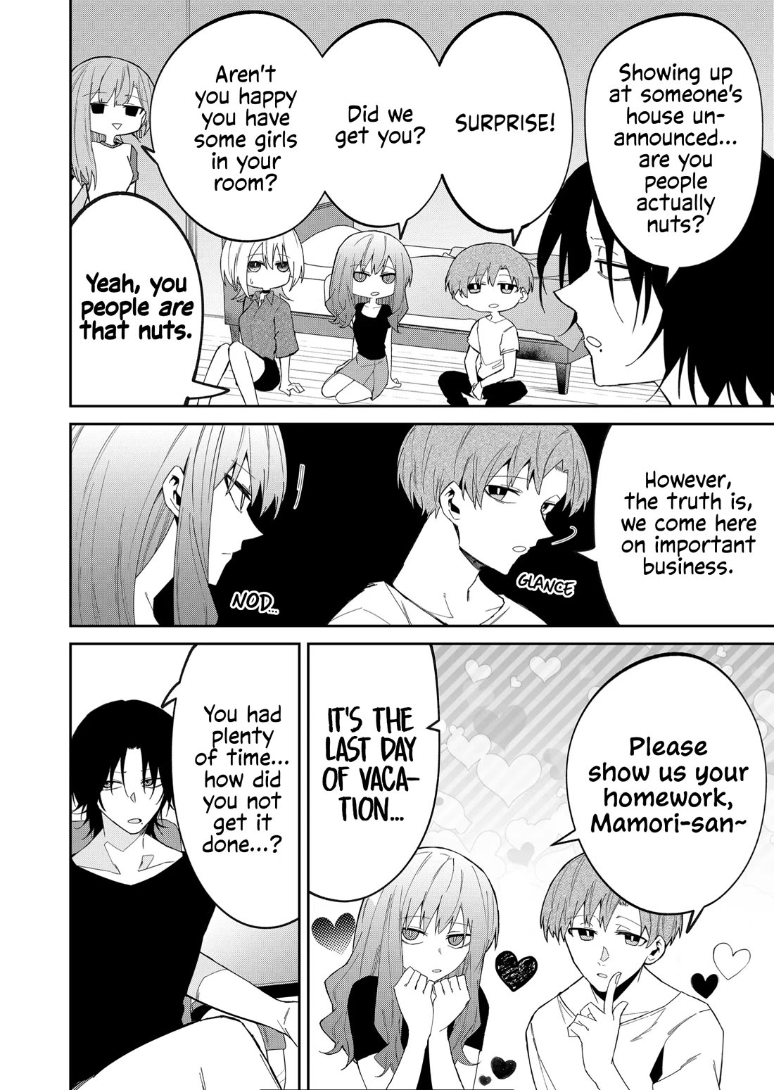 Wolf-chan Is Trying to Feign Indifference Chapter 34 page 2 - Chapter 34: Homework and Little Sister