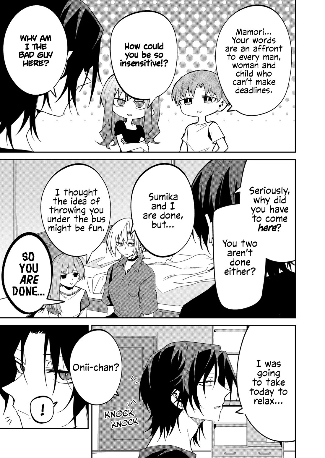 Wolf-chan Is Trying to Feign Indifference Chapter 34 page 3 - Chapter 34: Homework and Little Sister