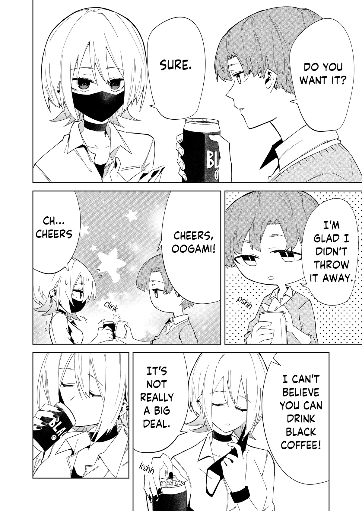 Wolf-chan Is Trying to Feign Indifference Chapter 4 page 10 - Chapter 4: Adjacent Seats and Black Coffee