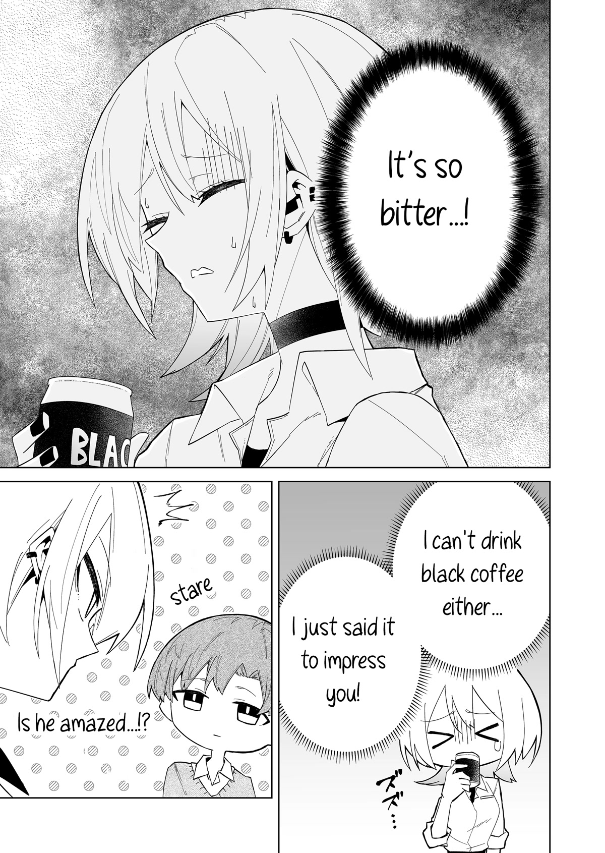 Wolf-chan Is Trying to Feign Indifference Chapter 4 page 11 - Chapter 4: Adjacent Seats and Black Coffee