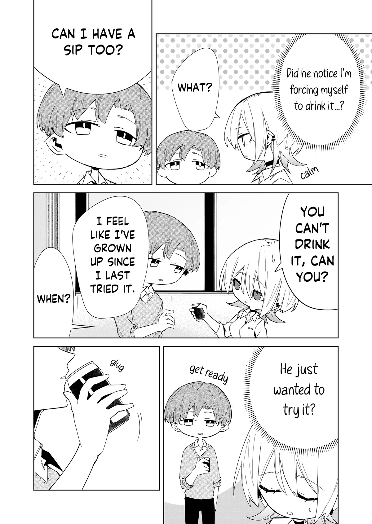 Wolf-chan Is Trying to Feign Indifference Chapter 4 page 12 - Chapter 4: Adjacent Seats and Black Coffee
