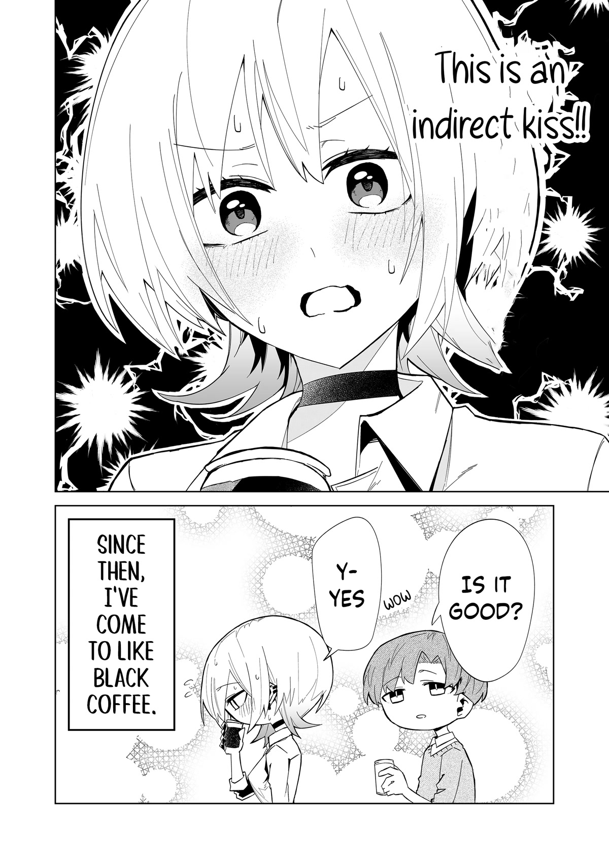 Wolf-chan Is Trying to Feign Indifference Chapter 4 page 14 - Chapter 4: Adjacent Seats and Black Coffee
