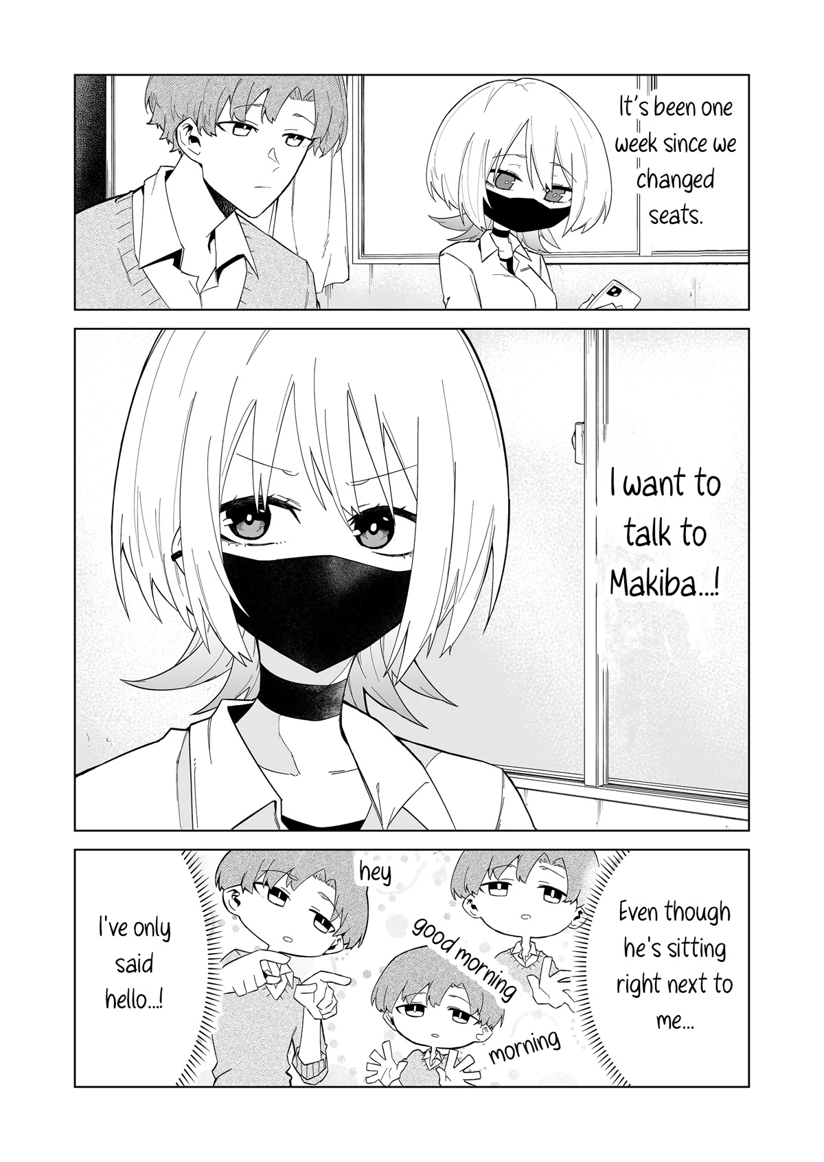 Wolf-chan Is Trying to Feign Indifference Chapter 4 page 2 - Chapter 4: Adjacent Seats and Black Coffee