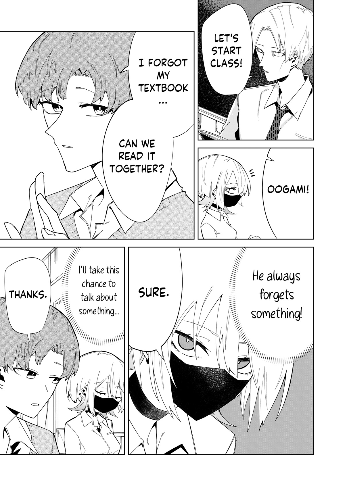 Wolf-chan Is Trying to Feign Indifference Chapter 4 page 3 - Chapter 4: Adjacent Seats and Black Coffee