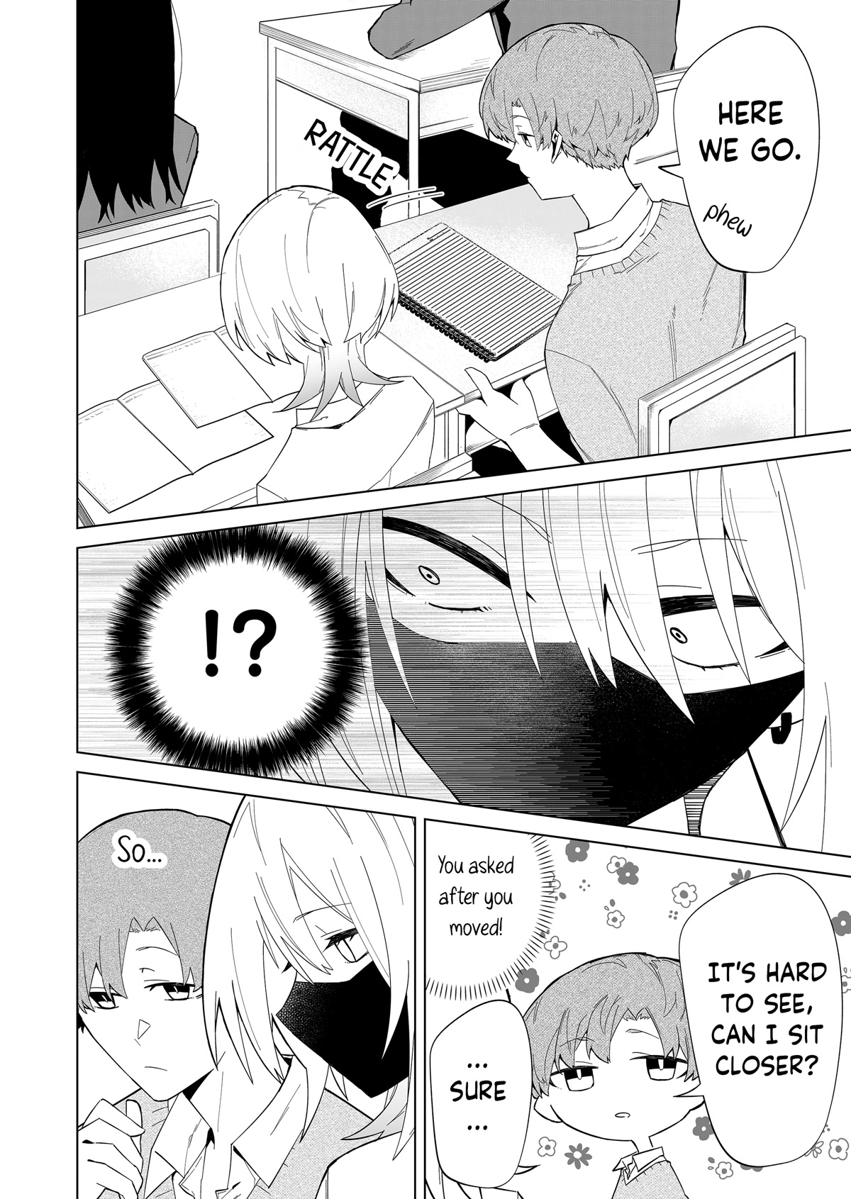 Wolf-chan Is Trying to Feign Indifference Chapter 4 page 4 - Chapter 4: Adjacent Seats and Black Coffee