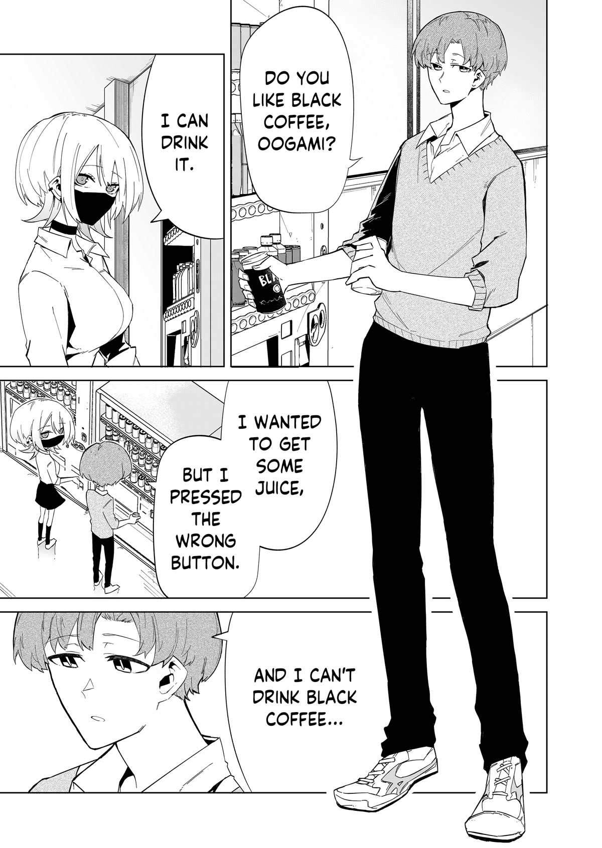 Wolf-chan Is Trying to Feign Indifference Chapter 4 page 9 - Chapter 4: Adjacent Seats and Black Coffee