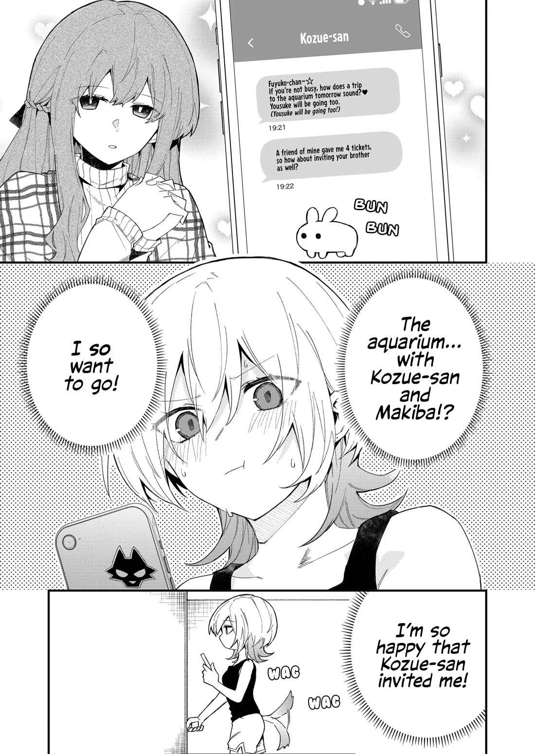 Wolf-chan Is Trying to Feign Indifference Chapter 52 page 1 - Chapter 52: The Aquarium and Calling by Name