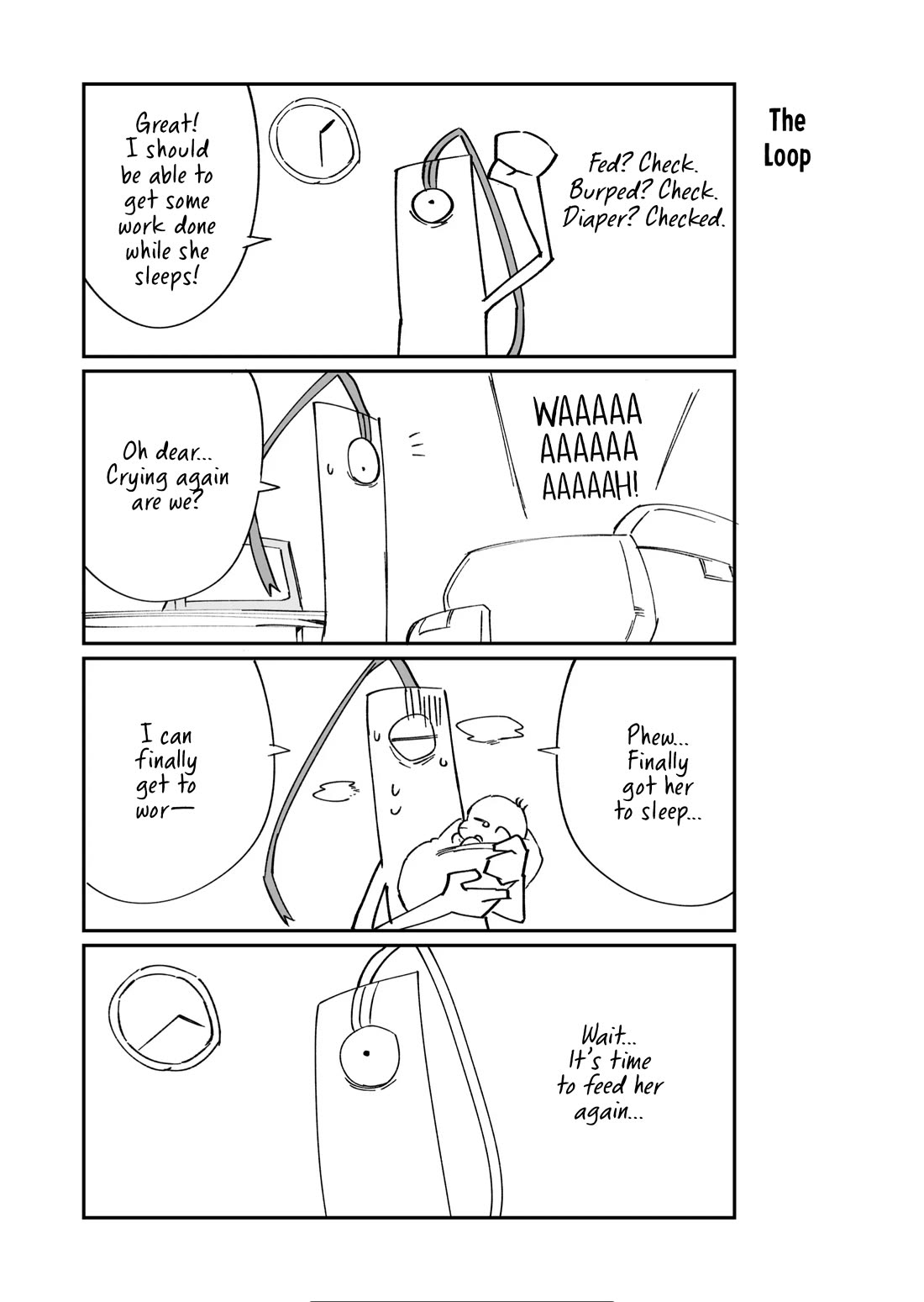 Wolf-chan Is Trying to Feign Indifference Chapter 54.3 page 4 - Chapter 54.03: On Hiatus Special Chapter: The Honn Noshiori Childcare Report