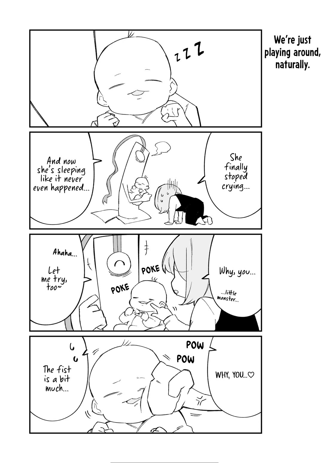 Wolf-chan Is Trying to Feign Indifference Chapter 54.4 page 4 - Chapter 54.04: On Hiatus Special Chapter: The Honn Noshiori Childcare Report #2