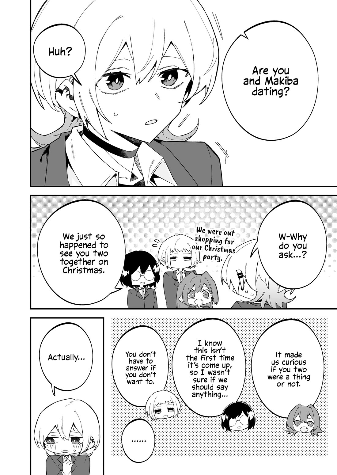 Wolf-chan Is Trying to Feign Indifference Chapter 75 page 2 - Chapter 75: Love gossip and an interrogation