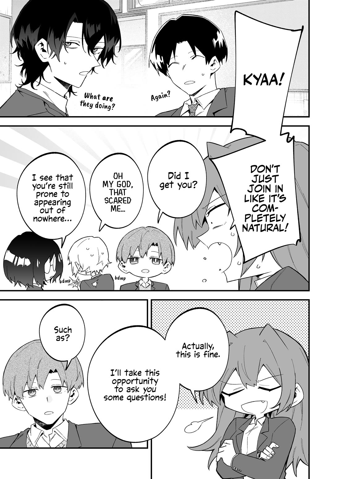 Wolf-chan Is Trying to Feign Indifference Chapter 75 page 5 - Chapter 75: Love gossip and an interrogation