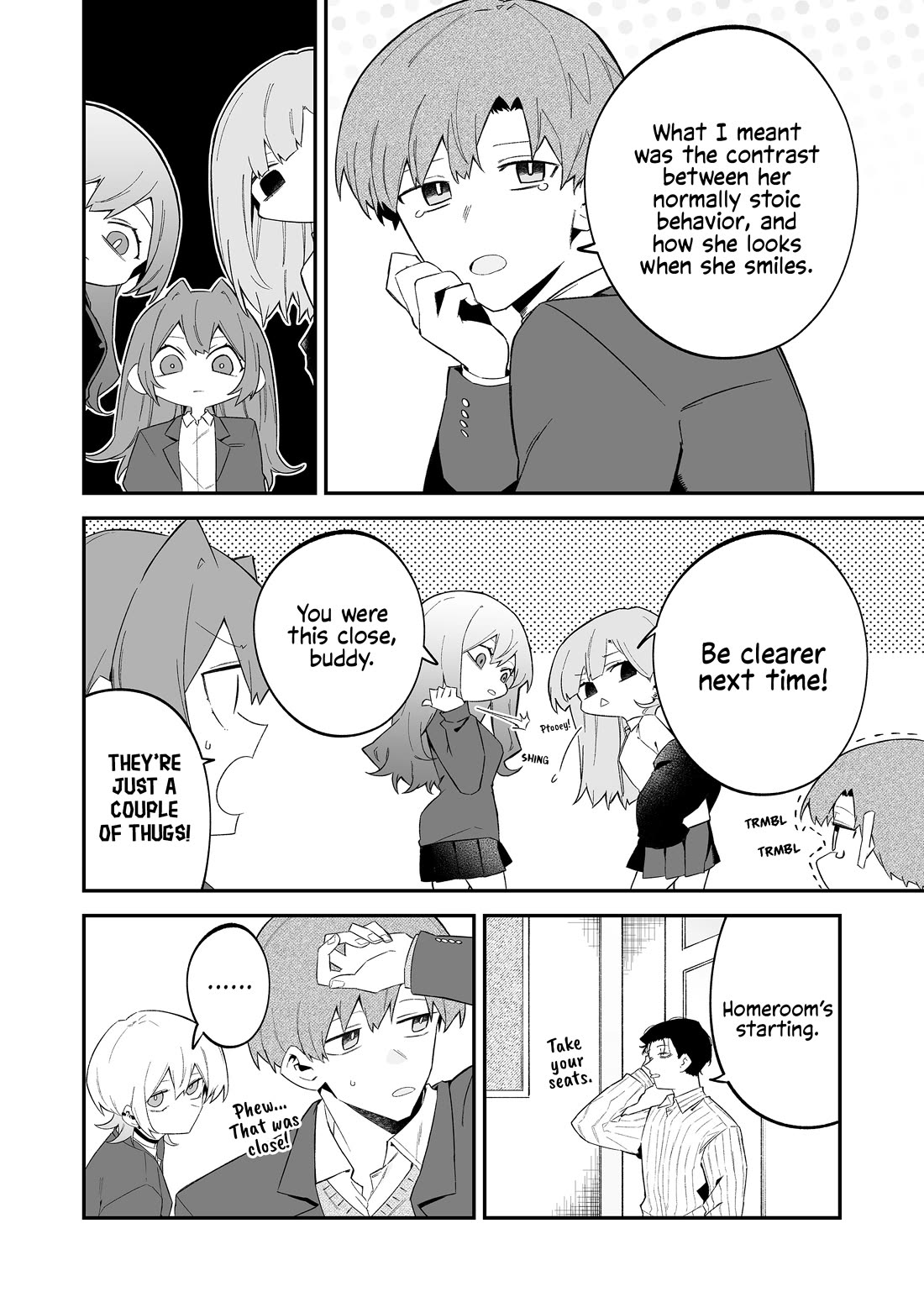 Wolf-chan Is Trying to Feign Indifference Chapter 75 page 8 - Chapter 75: Love gossip and an interrogation