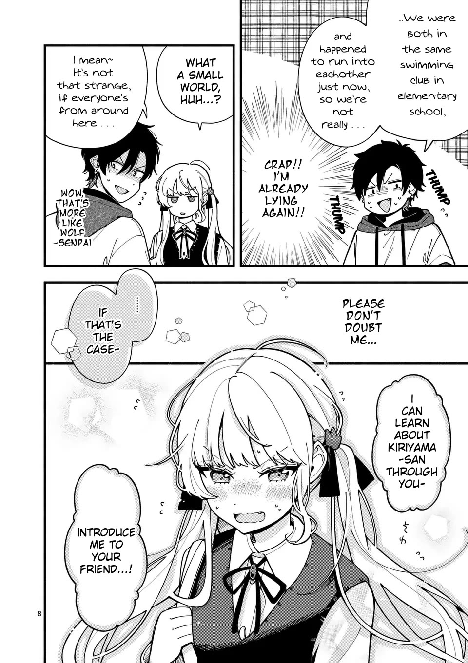 Wolf Falls in Love with Moon Chapter 5 page 8 - Chapter 5: Teach me, Karasuma-senpai