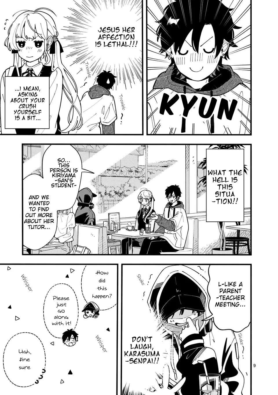 Wolf Falls in Love with Moon Chapter 5 page 9 - Chapter 5: Teach me, Karasuma-senpai