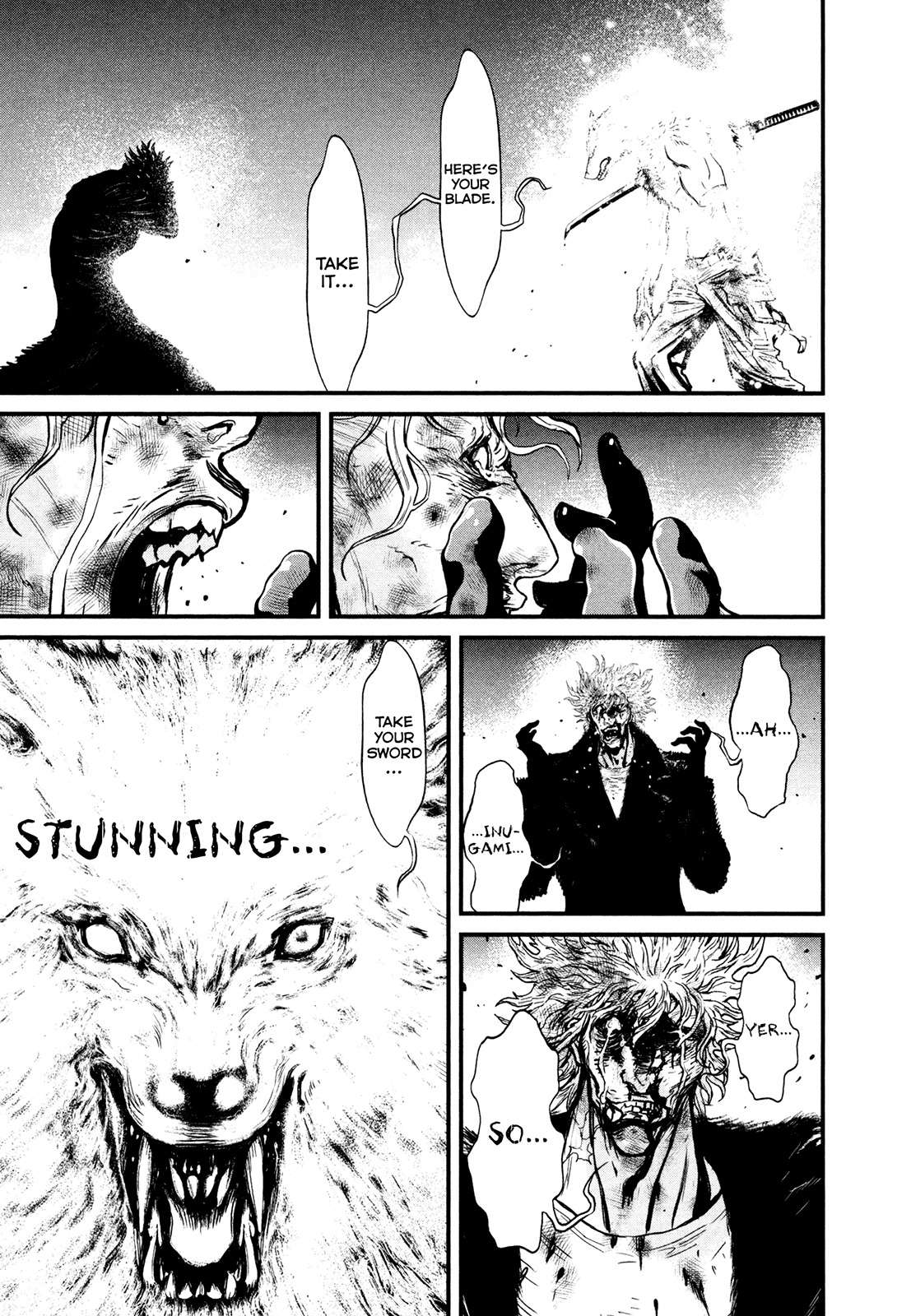 Wolf Guy - Ookami no Monshou Chapter 110 page 15 - Chapter 110: The Moon and the Sun