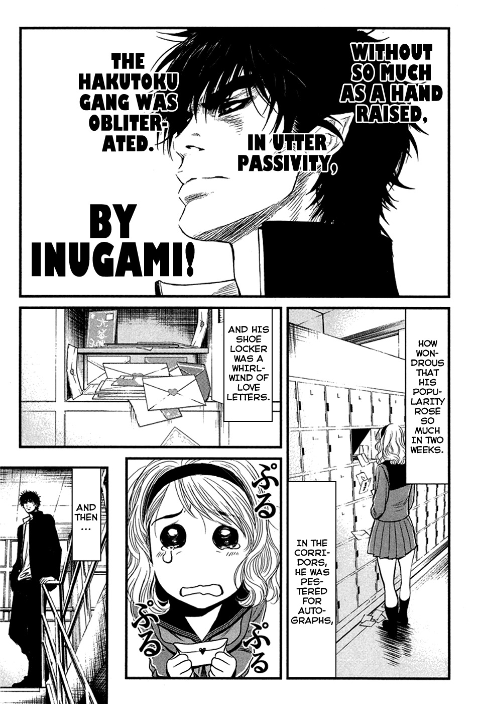 Wolf Guy - Ookami no Monshou Chapter 32 page 7 - Chapter 32: School's Hero