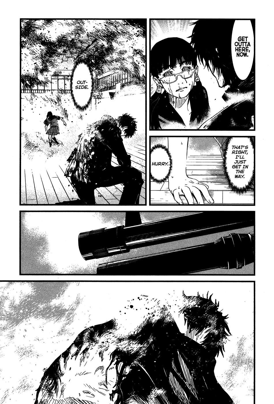 Wolf Guy - Ookami no Monshou Chapter 38 page 18 - Chapter 38: Within Smoke and Flames