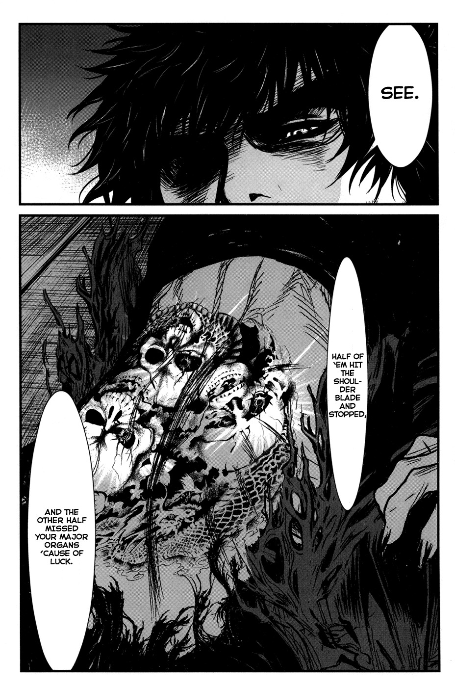 Wolf Guy - Ookami no Monshou Chapter 45 page 13 - Chapter 45: Monster