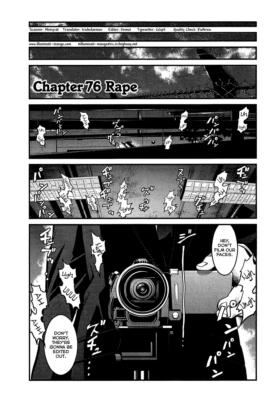 Wolf Guy - Ookami no Monshou Chapter 76 page 1 - Chapter 76: Rape