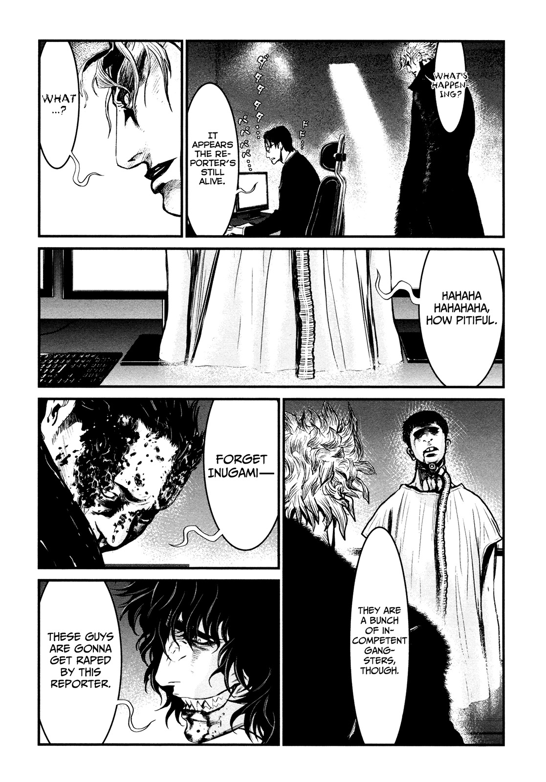Wolf Guy - Ookami no Monshou Chapter 92 page 14 - Chapter 92: Damned Voices