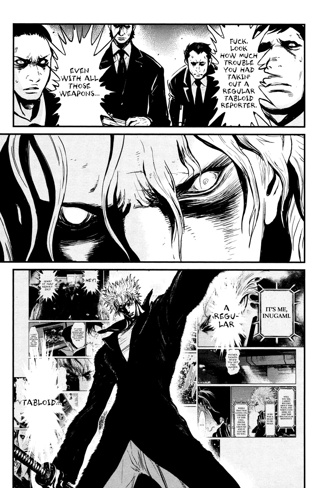 Wolf Guy - Ookami no Monshou Chapter 98 page 13 - Chapter 98: Caught