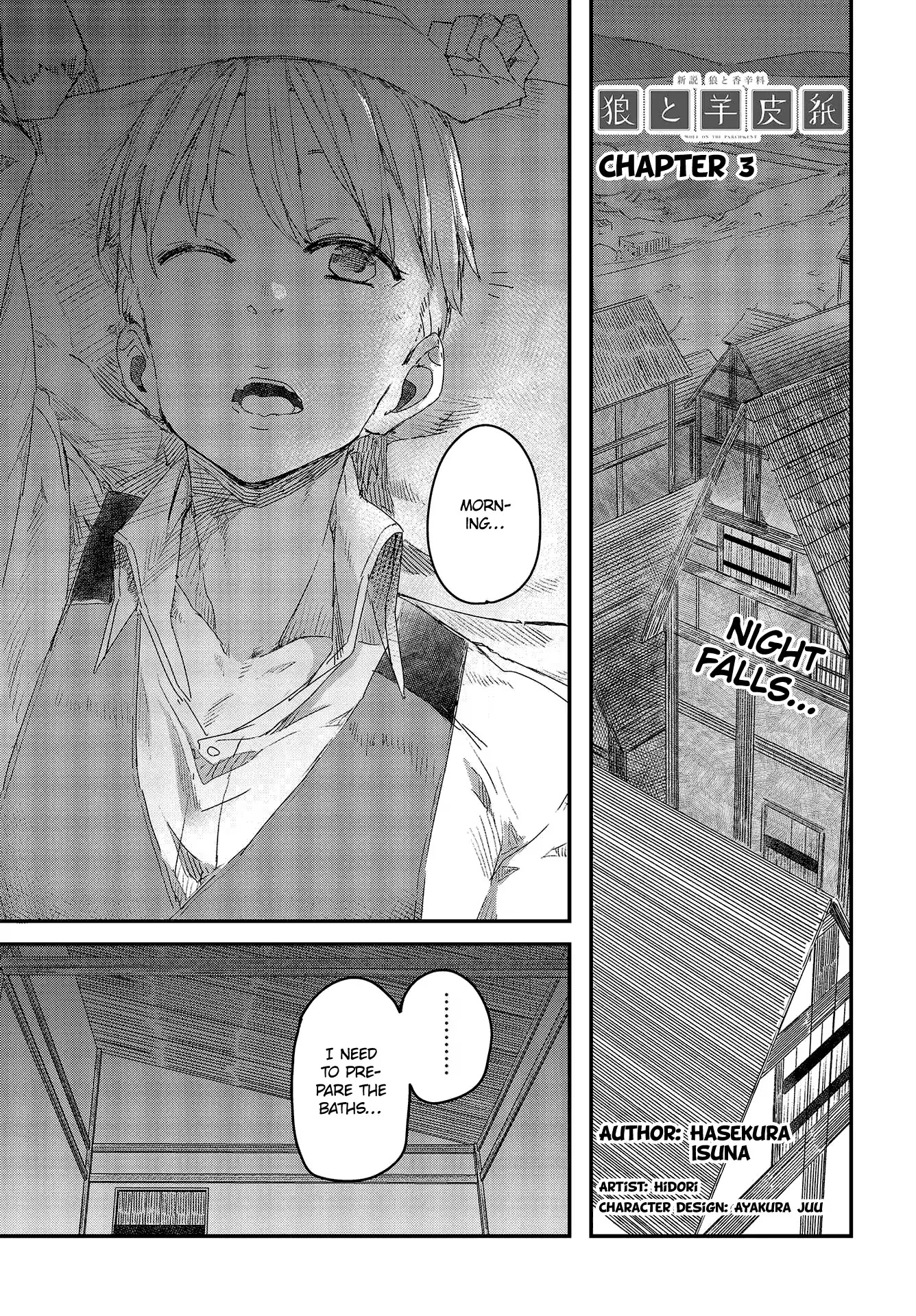 Wolf & Parchment: New Theory Spice & Wolf Chapter 3 page 1 - Chapter 3