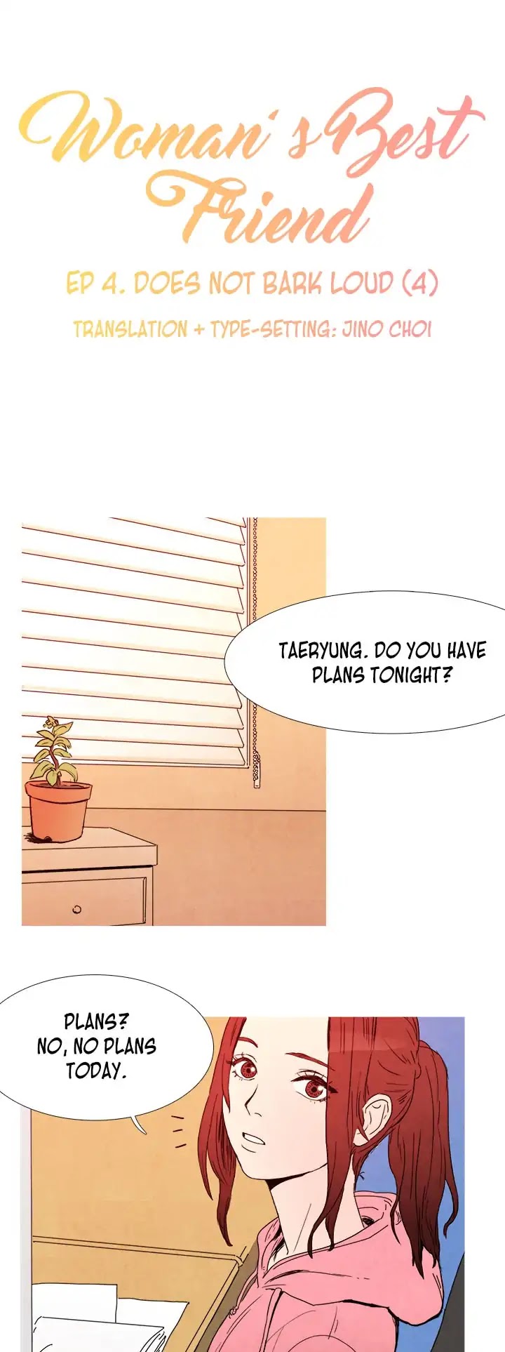 Woman's Best Friend Chapter 4 page 7 - Chapter 4: Does Not Bark Loud (4)